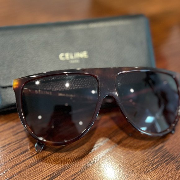 Celine Flat-top Tortoiseshell-acetate Sunglasses - Picture 2 of 8